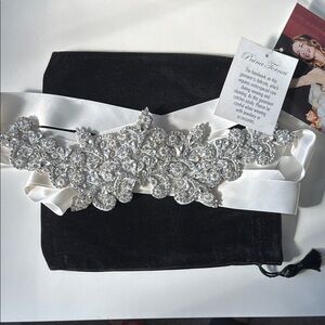 Pnina Tornai Crystal Embellished Bridal Belt